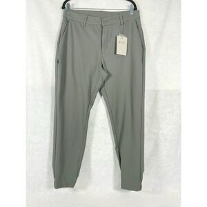Bylt premium basic everyday jogger pant Men's 34 charcoal Tapered Flat Front New